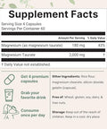 Magnesium Taurate 2000mg 240 Capsules Highly Bioavailable Chelated Magnesium Supplement Mineral Supplements for Men and Women NonGMO Gluten Free