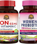 Vitalitown Women's Probiotics and Iron Supplement Bundle