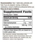 Nature'S Way Choline, 500 Mg, 100 Tablets, Pack Of 2