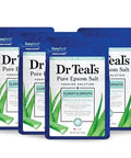 Dr Teal'S Epsom Magnesium Salt SoakClarify & Smooth With Witch Hazel & Aloe Vera3 Lbs (Pack Of 4)