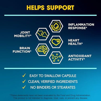 BioEmblem Turmeric Curcumin with Clinically Studied TurmiPure 1 Small Capsule Daily with 24x More Absorption Joint Support and Healthy Inflammation Turmeric Supplement Non GMO