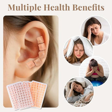 Goclimber Ear Seeds Acupuncture Kit Auricular Sticker Kit With Ears Seed Acupressure Ear Chart Acupuncture Pen Tweezers 1080Pcs