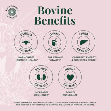 Vital Source Nutrition - Bifi Capsules - Beef Organ Primal Blend - Premium Ancestral Supplements For Women - Supports Hormone Health Energy & Stamina - Daily Vitality - No Artificial Ingredients