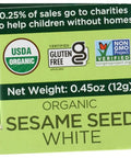SPICELY Organic White Sesame Seeds 0.45 OZ