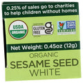 SPICELY Organic White Sesame Seeds 0.45 OZ