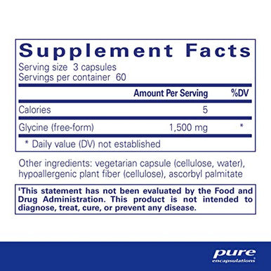 Pure Encapsulations Glycine 500 mg 180 vcaps