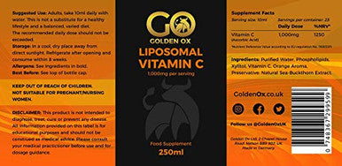Golden Ox Liposomal Vitamin C 1000mg 250ml