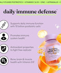 Lemme Immunity Postbiotic Gummies With Vitamin C Vitamin D (2000 Iu) Zinc 10 Billion Postbiotic Cells Astragalus For Immune Support - Vegetarian Gluten Free Sweet Orange (60 Count)