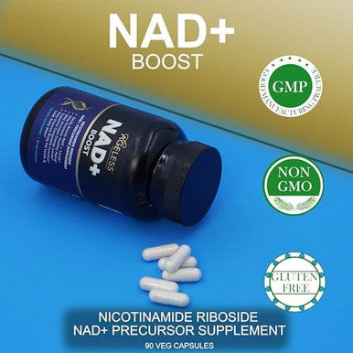 Ageless Nad+ Supplement - Nicotinamide Riboside Supplement For Healthy Aging And Cognitive Function - Promotes Endurance And Energy - 90 Count