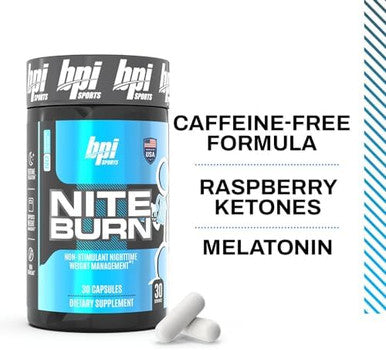 Bpi Sports Nite Burn ÃƒÂ¢Ã¢â€šÂ¬Ã¢â‚¬Å“ Nighttime Fat Burner & Sleep Support ÃƒÂ¢Ã¢â€šÂ¬Ã¢â‚¬Å“ Keto-Friendly ÃƒÂ¢Ã¢â€šÂ¬Ã¢â‚¬Å“ Weight Loss, Burn Fat, Relaxation, Boost Metabolism ÃƒÂ¢Ã¢â€šÂ¬Ã¢â‚¬Å“ 30 Servings ÃƒÂ¢Ã¢â€šÂ¬Ã¢â‚¬Å“ 640Mg, Capsule