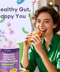 Totaria Sugar Free 5 in 1 Probiotic Prebiotic Postbiotic Gummy 36 Strains Probiotics for Women Men with Digestive Enzymes Peppermint Complete Immune Gut and Digestive Support Vegan