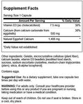 Swanson Eggshell Calcium with Vitamin D-3 60 Capsules 3 Pack