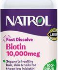 Natrol Biotin Beauty 10 000 Mcg 250 Fast Dissolve Tablets