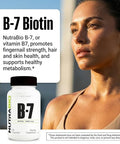 Nutrabio Biotin (Vitamin B-7) Supplement 5000Mcg - May Help Promote Healthy Hair Skin And Nails 90 Vegetable Capsules