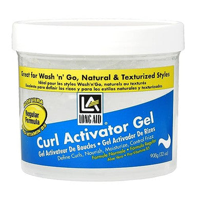 Ampro Longaid Activator Gel Enriched With Aloe Vera Protein And Vitamin B Complex Brings Essential Moisture To Strands Defines Your Natural Curls Regular 32 Oz