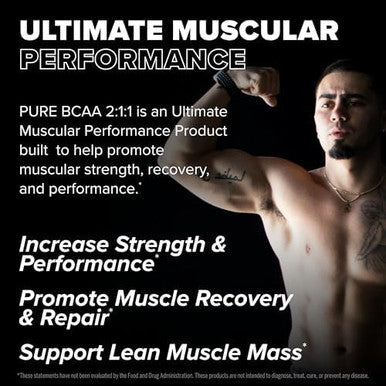 Finaflex Pure Bcaa 2:1:1 Watermelon 9.7 Oz Promotes Strength Recovery & Performance With 2:1:1 Ratio Of Leucine Isoleucine & Valine + Vitamin C 30 Servings