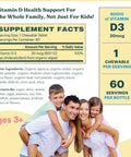 Mamadoc Rx Certified Organic Kids And Teens Whole Food Vitamin D3 Chewables | 800 Iu | Sugar Free Vegan Free Of 9 Major Allergens | 2 Month Supply | Ages 3+