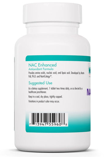 Nutricology NAC Enhanced Supplement - N-Acetyl-L-Cysteine, Glutathione Precursor, Supports Immune Function, Mucus Clearance - 90 Count