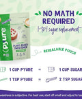 Pyure Organic Plant-Based Sweetener | 1:1 Sugar Replacement | Made with Allulose, Monk Fruit & Stevia | No Erythritol | Keto, Diabetic & Vegan Friendly | USDA Organic, Non-GMO | 9 oz