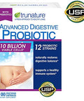 Trunature Advanced Digestive Probiotic 100 Capsules (3 Pack)