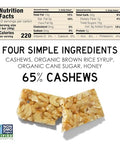 South 40 Snacks Cashew Nut Bar, 1.4 OZ