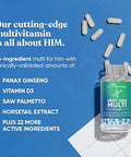 Eu Natural Next Gen Multi For Him Advanced Men'S Multivitamin Supplement ÃƒÂ¢Ã¢â€šÂ¬Ã¢â‚¬Å“ 26-In-1 Multiblend For Beard & Hair Growth, Men'S Reproductive Health, Metabolism, Heart, Skin, Prostate Support, More ÃƒÂ¢Ã¢â€šÂ¬Ã¢â‚¬Å“ 60 Veg Capsules