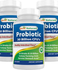 Best Naturals Probiotic 10 Strains & 30 Billion Cfu Intestinal Flora 60 Veggie Capsules (60 Count (Pack Of 1))