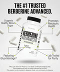 Nutrabio Berberine Advanced Supplement (Dihydroberberine) 200 Mg - Provides Advanced Absorption Carbohydrate Tolerance Support 60 Caps
