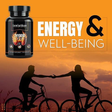 Leviathan Thyroid Support Energy & Thyroid Health & Iodine Supplement, Selenium, Zinc, Manganese, Copper, L Tyrosine, Guggul Support For Women & Men