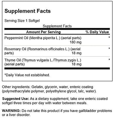 Swanson Peppermint Oil Combination 100 Sgels (2 Pack)