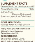 HerbEra - Chinese Motherwort A60 Alcohol Herbal Extract Tincture, Super-Concentrated Wildcrafted Chinese Motherwort (Yi Mu Cao, Leonurus japonicus) Dried Herb (2 Fl Oz)