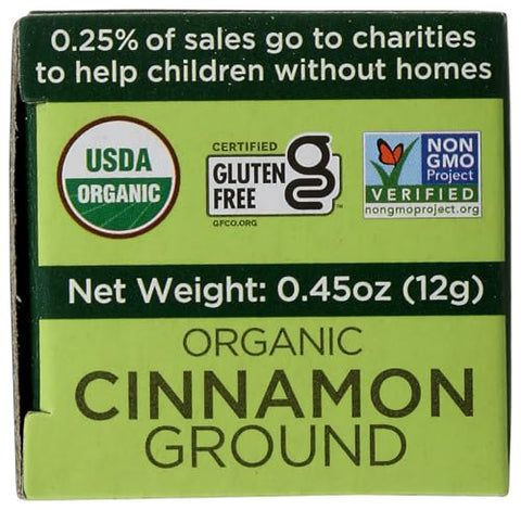 SPICELY Organic Ground Cinnamon, 0.45 OZ
