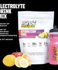 Ryno Power Hydration Fuel Electrolyte Drink Mix 1Lb (10 Servings) 'Fruit Punch' Advanced Electrolyte Formula + Bcaa'S Gluten Sustained Energy And Muscle Recovery