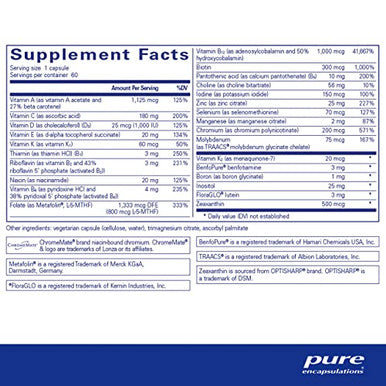 Pure Encapsulations PureGenomics Multivitamin 60 caps
