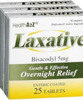 HealthA2Z Laxative Bisacodyl 5mg Gentle and Fast Overnight Relief for Constipation