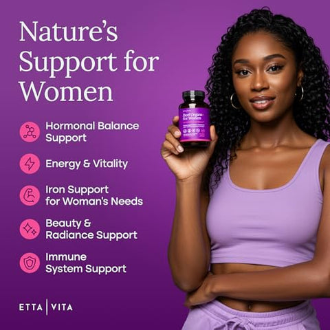 Etta Vita Primal Beef Organ Supplement For Women (Made In Usa) Boosted W Shatavari Maca Ashwagandha And Chasteberry - Grass Fed Uterus Ovary Liver Kidney Heart Bone Matrix Gotu Kola And Queen Colostrum