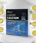 Ageless Liquid Calcium For Adults With Sea Bass Extract And Vitamin D8 - High Absorption Bone Strength Supplements, Natural Flavor, Gluten-- 25 Ml (15 Count)
