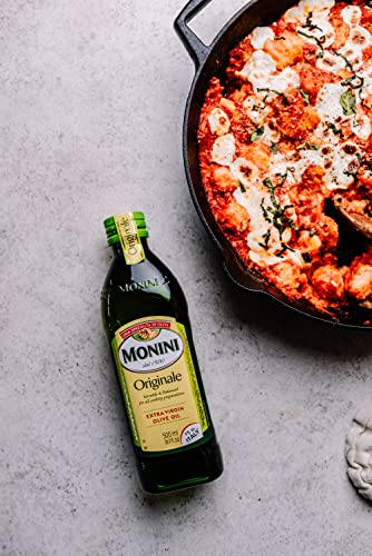 MONINI Premium Extra Virgin Olive Oil | Originale Versatile & Balanced | Tin Can | 101.4oz (3L)