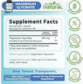 Why Not Natural Magnesium Glycinate 500 mg Capsules Supplement Vegan No Filler Supports Sleep and Relaxation
