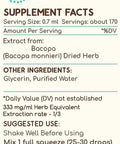 Bacopa B120 Alcohol-Free Herbal Extract Tincture, Bacopa (Bacopa Monnieri) Dried Herb (4 fl oz)