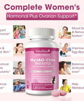 Mulittea Liposomal Myoinositol & Dchiro Inositol Supplement For Women 40:1 Ratio Plus Omega3 Hormone Balance Support Ovarian Help Menstrual Cycles & Mood Vegan 120 Softgels
