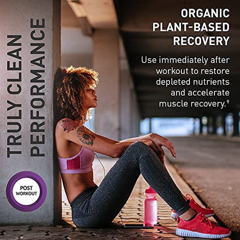 Garden Of Life Sport Organic Plant-Based Recovery Powder Muscle Recovery Supplement For Women & Men With Vitamins And Magnesium Non-Gmo Gluten-Free Blackberry Lemonade Flavor 30 Servings