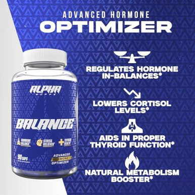 Alpha Balance Hormonal And Healthy Stress Level Support With Inositol And Ashwagandha 90 Capsules