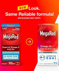 Megared Omega3 Krill Oil 500Mg Extra Strength Softgels (40 Count In A Box) Krill Oil No Fishy Aftertaste