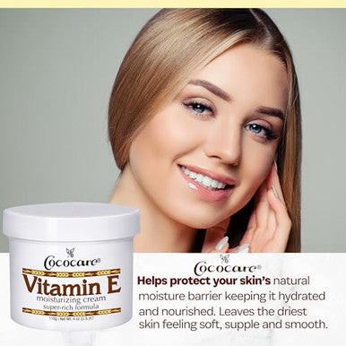 Cococare Vitamin E Super Rich Formula Moisturizing Cream High Potency Skin Moisturizer 4 Oz