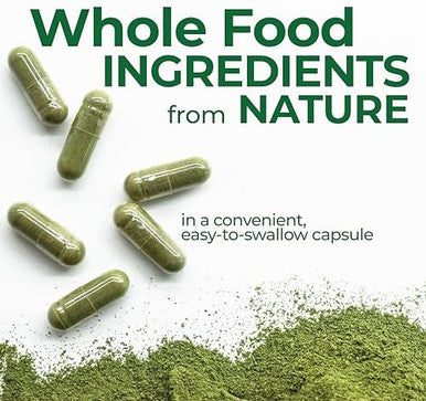 Country Farms Super Greens Vegicaps 32 Super Foods Whole Food Supplement Greens Fruit Vegetables Mushrooms & Probiotics Rich In Antioxidants & Phytonutrients 60 Count 30 Servings