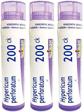Boiron Arnica Montana 200Ck For Muscle Pain And Stiffness Homeopathic Medicine 3 Count Pack Of 1 With 240 Pellets And Boiron Hypericum Perforatum 200Ck For Nerve Pain Homeopathic Medicine 80 Pellets Pack Of 3