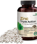 Futurebiotics Zinc Triple Action 30Mg Key Nutrient Blend Immune Support Supplement With Zinc Acetate Picolinate & Orotate Immune Antioxidant & Skin Health Support 150 Vegetarian Capsules