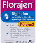 Florajen 3 High Potency Probiotics Dietary Supplement Capsules - 30 Count (Pack Of 3)
