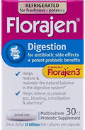 Florajen 3 High Potency Probiotics Dietary Supplement Capsules - 30 Count (Pack Of 3)